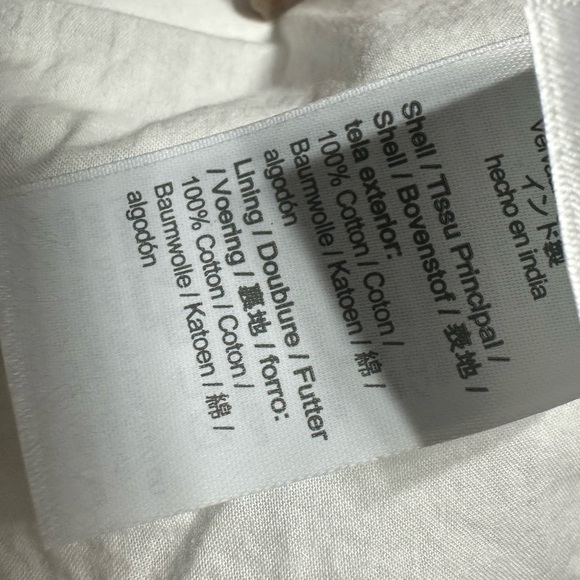 J. Crew White Cotton Dress Size 6 Boho Tiered Spaghetti Strap Summer Sundress - Picture 4 of 11